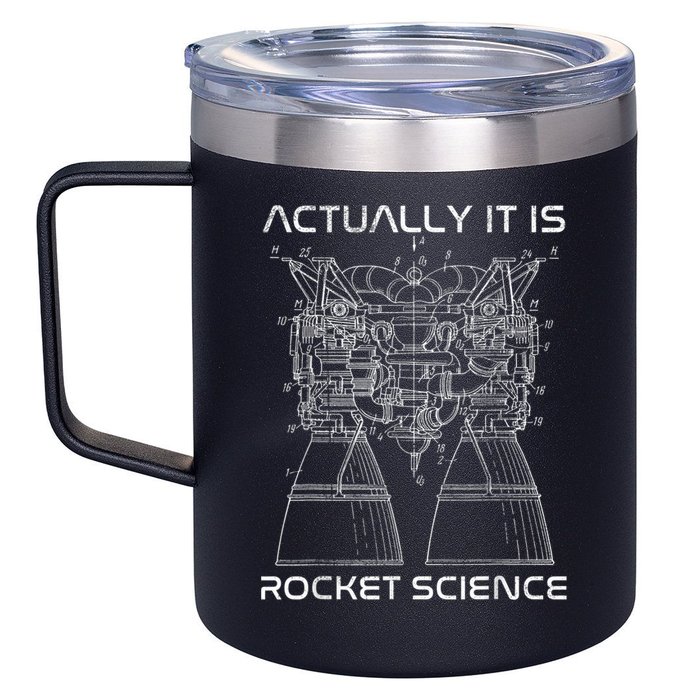 Actually It Is Rocket Science Math Engineering Teacher 12oz Stainless Steel Coffee Mug
