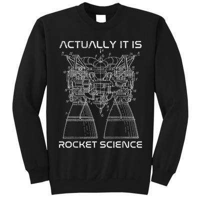 Actually It Is Rocket Science Math Engineering Teacher Tall Sweatshirt
