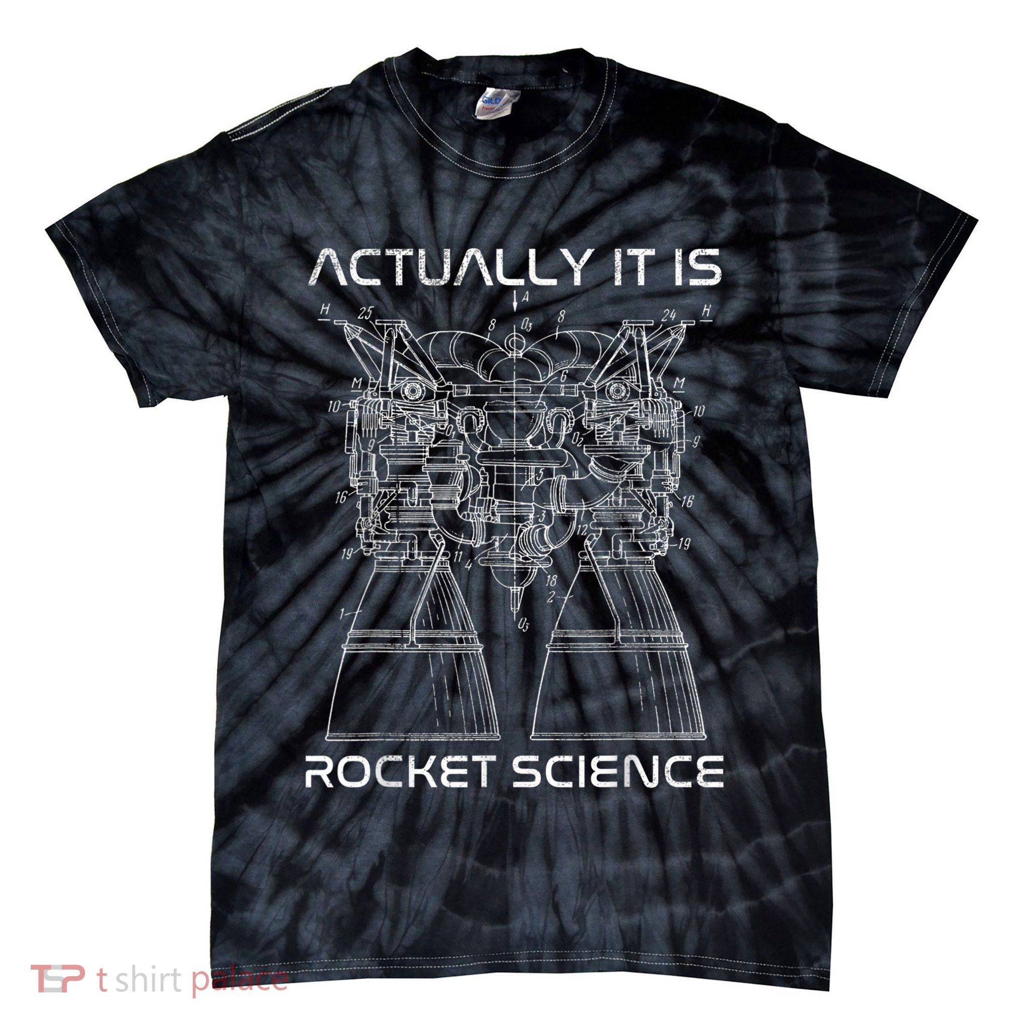Actually It Is Rocket Science Math Engineering Teacher Tie-Dye T-Shirt
