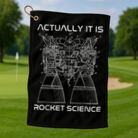 Actually It Is Rocket Science Math Engineering Teacher Golf Towel