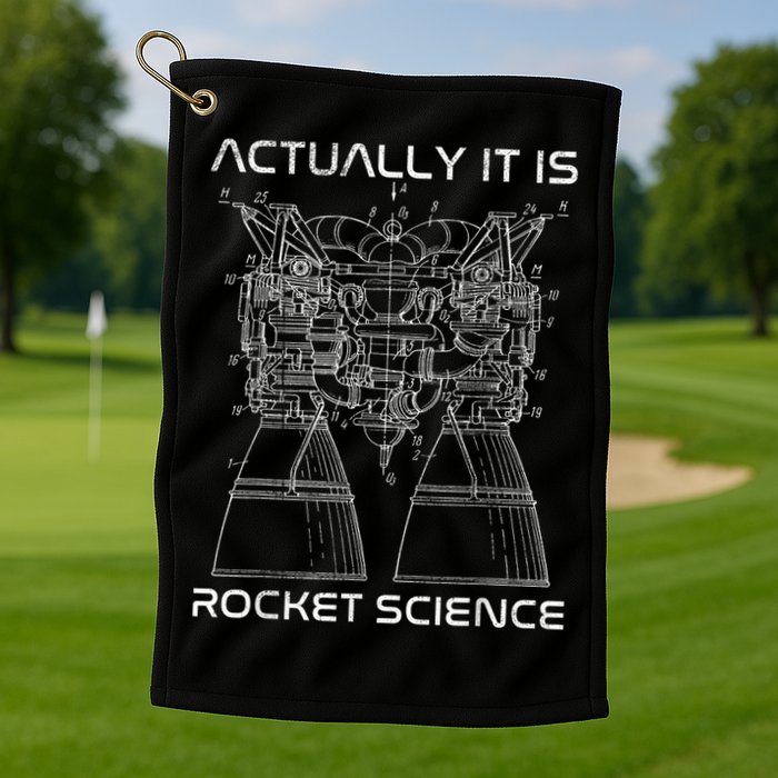 Actually It Is Rocket Science Math Engineering Teacher Golf Towel