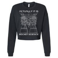 Actually It Is Rocket Science Math Engineering Teacher Cropped Pullover Crew