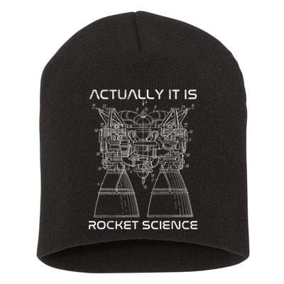 Actually It Is Rocket Science Math Engineering Teacher Short Acrylic Beanie