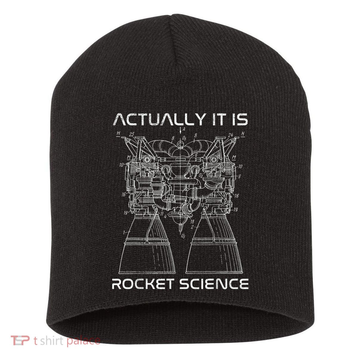 Actually It Is Rocket Science Math Engineering Teacher Short Acrylic Beanie