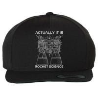 Actually It Is Rocket Science Math Engineering Teacher Wool Snapback Cap