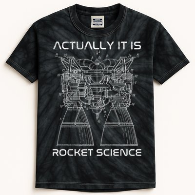 Actually It Is Rocket Science Math Engineering Teacher Kids Tie-Dye T-Shirt