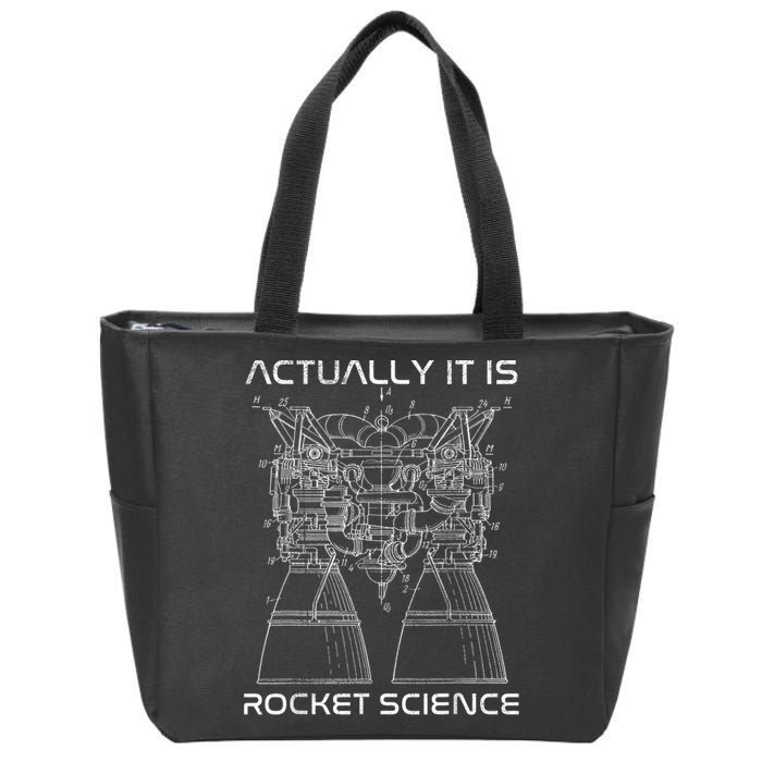 Actually It Is Rocket Science Math Engineering Teacher Zip Tote Bag
