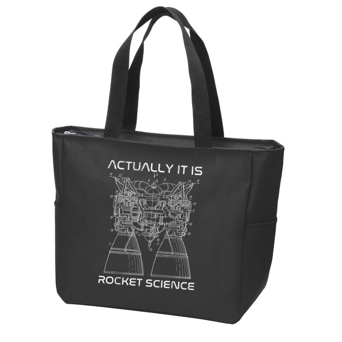 Actually It Is Rocket Science Math Engineering Teacher Zip Tote Bag