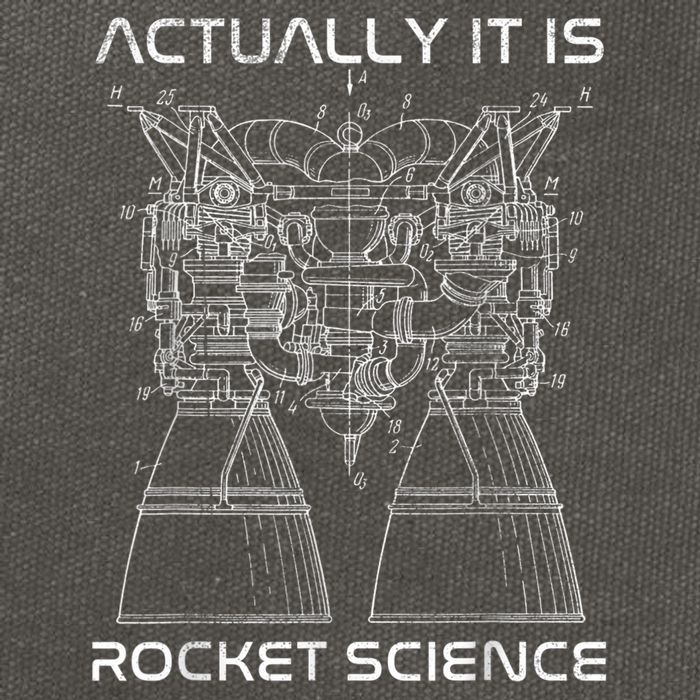 Actually It Is Rocket Science Math Engineering Teacher Cotton Canvas Backpack