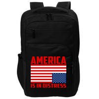 America Is In Distress Upside Down Flag Impact Tech Backpack