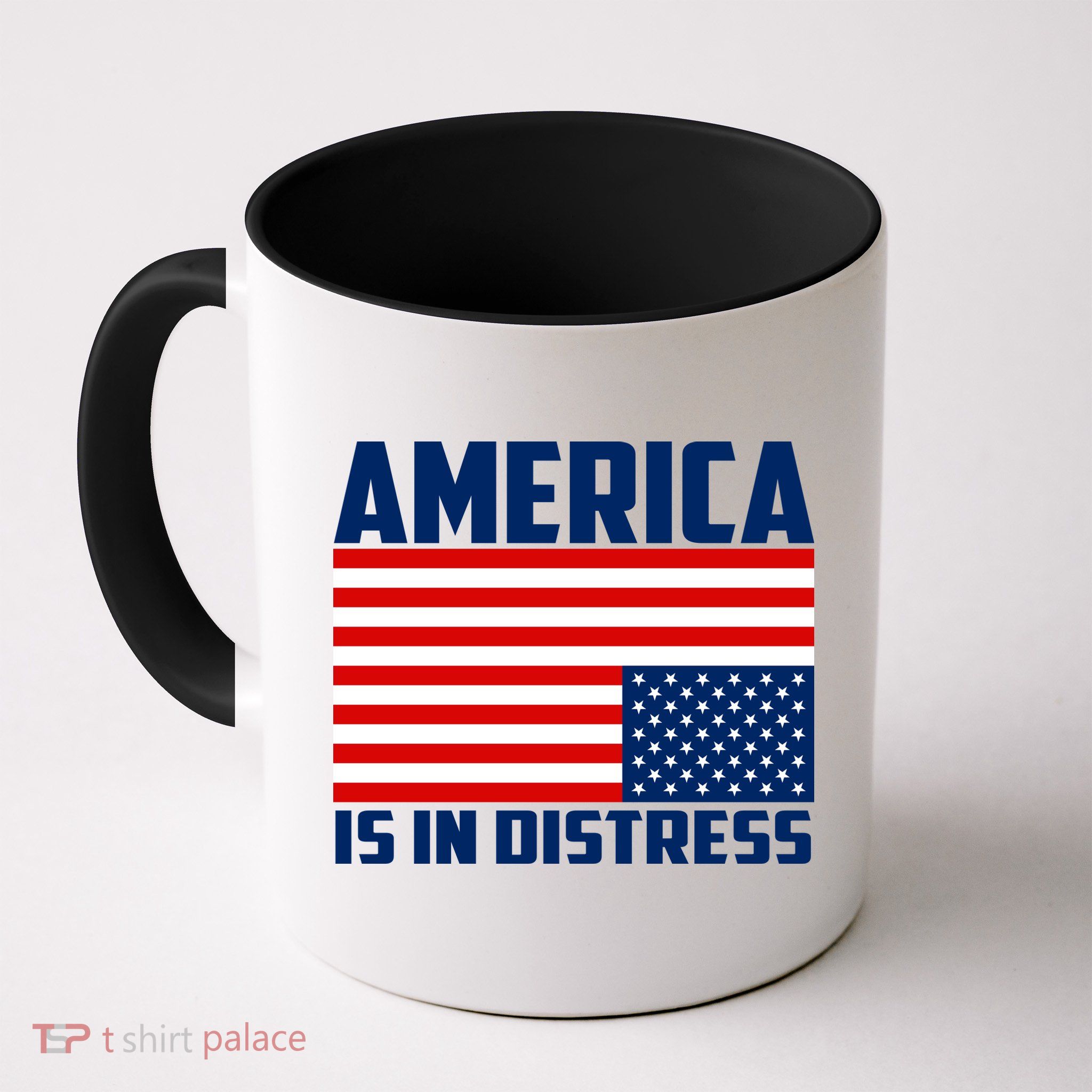 America Is In Distress Upside Down Flag Coffee Mug