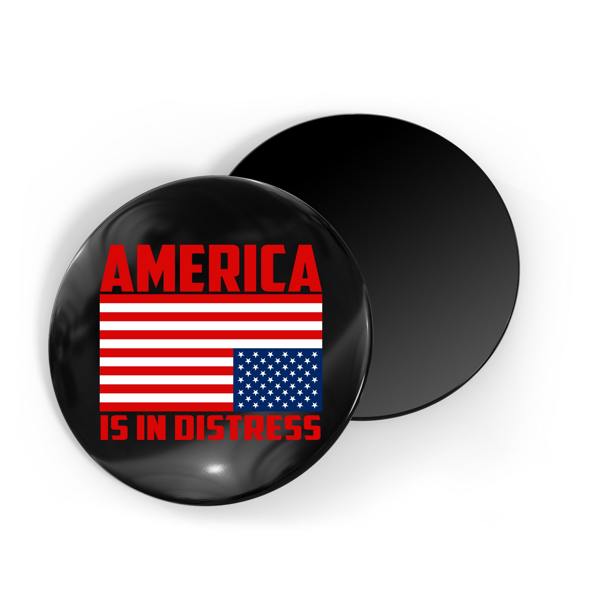 America Is In Distress Upside Down Flag Magnet