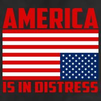 America Is In Distress Upside Down Flag 25L Jumbo Tote