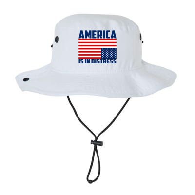 America Is In Distress Upside Down Flag Legacy Cool Fit Booney Bucket Hat