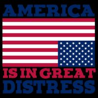 America Is In Great Distress Upside Down Flag City Backpack