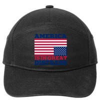 America Is In Great Distress Upside Down Flag 7-Panel Snapback Hat