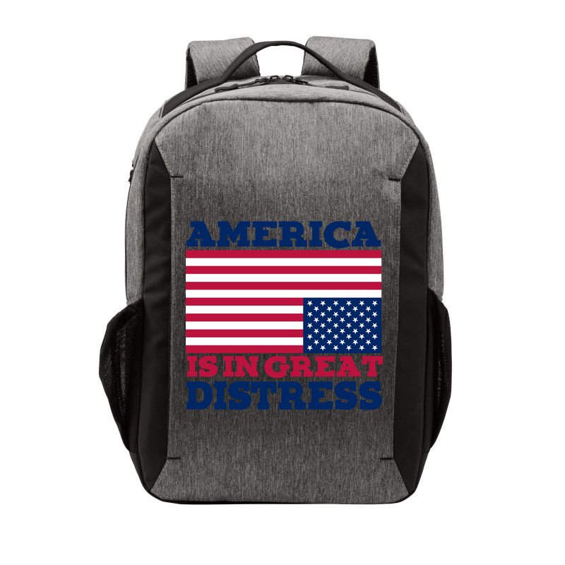 America Is In Great Distress Upside Down Flag Vector Backpack