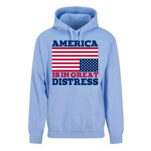 America Is In Great Distress Upside Down Flag Unisex Surf Hoodie