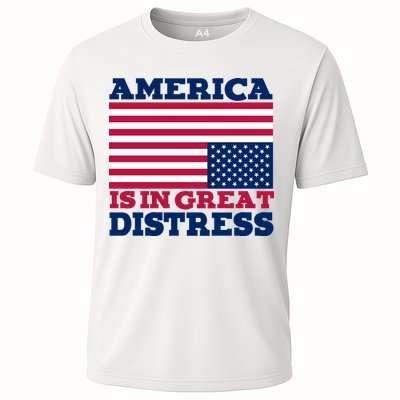 America Is In Great Distress Upside Down Flag Performance Shirt