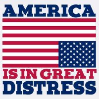 America Is In Great Distress Upside Down Flag Apron