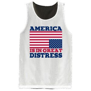 America Is In Great Distress Upside Down Flag Mesh Reversible Basketball Jersey Tank