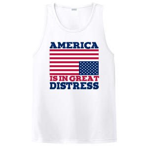 America Is In Great Distress Upside Down Flag PosiCharge Competitor Tank