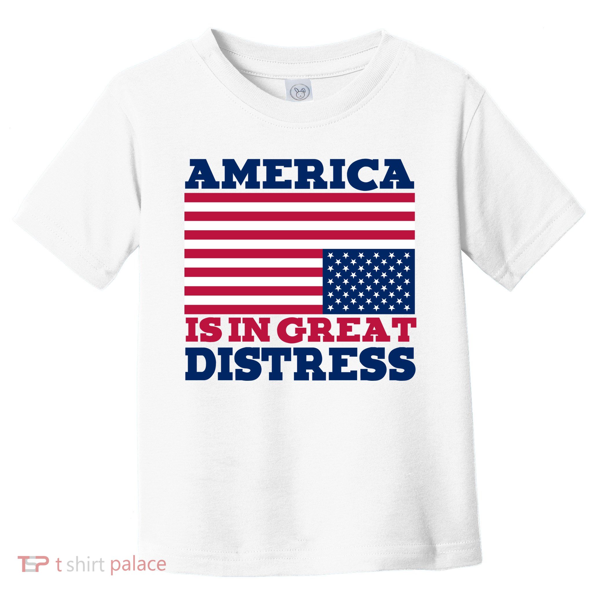 America Is In Great Distress Upside Down Flag Toddler T-Shirt