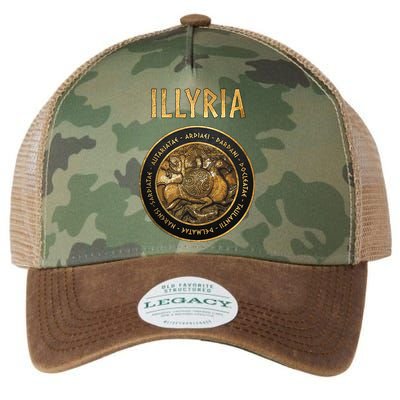 Ancient Illyria Illyrian Tribes Ancient Warrior Symbol Legacy Tie Dye Trucker Hat