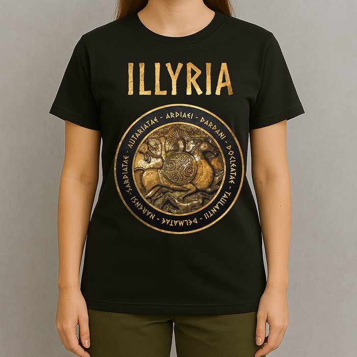 Ancient Illyria Illyrian Tribes Ancient Warrior Symbol T-Shirt