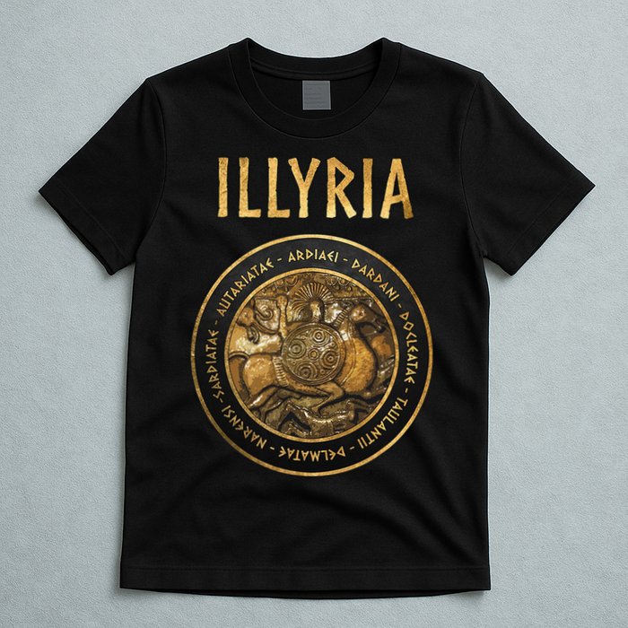 Ancient Illyria Illyrian Tribes Ancient Warrior Symbol T-Shirt