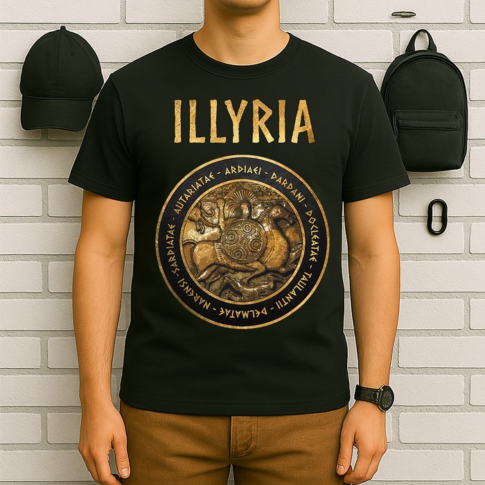 Ancient Illyria Illyrian Tribes Ancient Warrior Symbol T-Shirt
