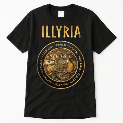 Ancient Illyria Illyrian Tribes Ancient Warrior Symbol Tall T-Shirt