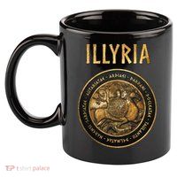 Ancient Illyria Illyrian Tribes Ancient Warrior Symbol 11oz C Handle Ceramic Mug