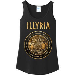 Ancient Illyria Illyrian Tribes Ancient Warrior Symbol Ladies Essential Tank