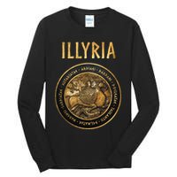 Ancient Illyria Illyrian Tribes Ancient Warrior Symbol Tall Long Sleeve T-Shirt