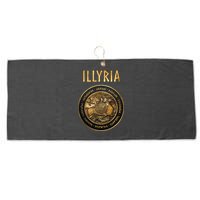 Ancient Illyria Illyrian Tribes Ancient Warrior Symbol Large Microfiber Waffle Golf Towel