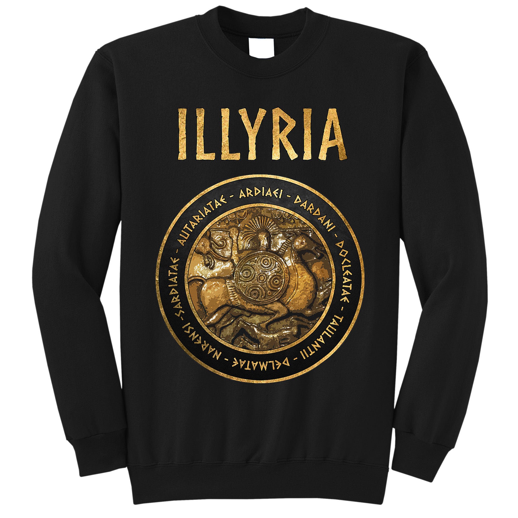 Ancient Illyria Illyrian Tribes Ancient Warrior Symbol Tall Sweatshirt