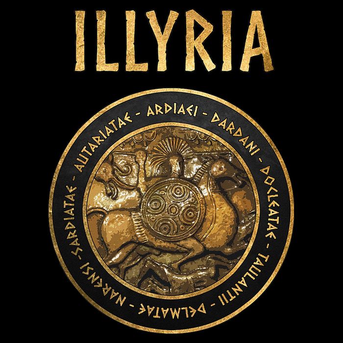 Ancient Illyria Illyrian Tribes Ancient Warrior Symbol Tie-Dye T-Shirt