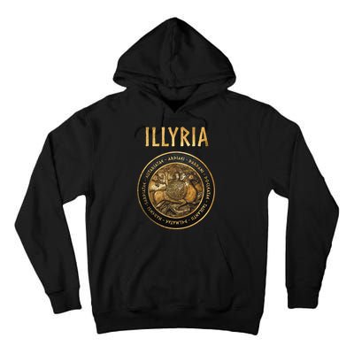 Ancient Illyria Illyrian Tribes Ancient Warrior Symbol Tall Hoodie