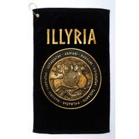 Ancient Illyria Illyrian Tribes Ancient Warrior Symbol Golf Towel