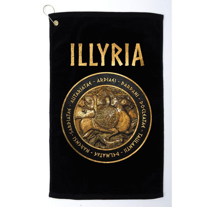 Ancient Illyria Illyrian Tribes Ancient Warrior Symbol Golf Towel