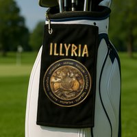 Ancient Illyria Illyrian Tribes Ancient Warrior Symbol Golf Towel