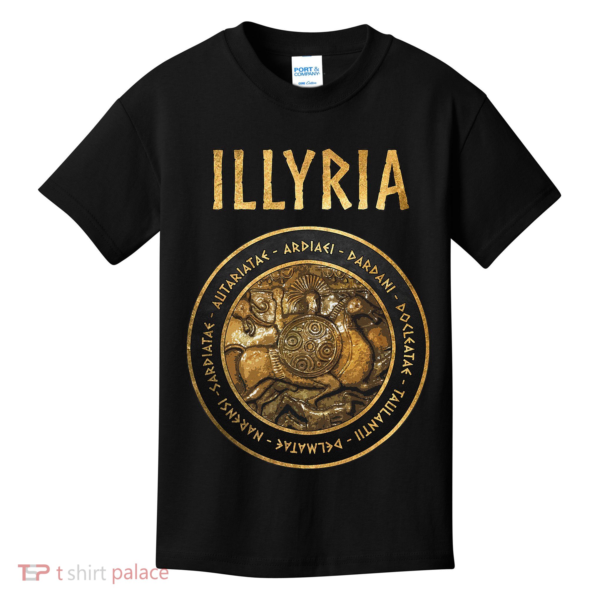 Ancient Illyria Illyrian Tribes Ancient Warrior Symbol Kids T-Shirt