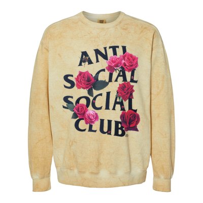 Antisocial Introvert I Hate People Antisocial Club Colorblast Crewneck Sweatshirt