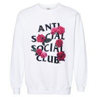 Antisocial Introvert I Hate People Antisocial Club Garment-Dyed Sweatshirt