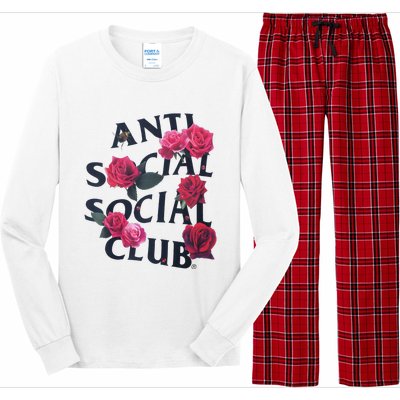 Antisocial Introvert I Hate People Antisocial Club Long Sleeve Pajama Set