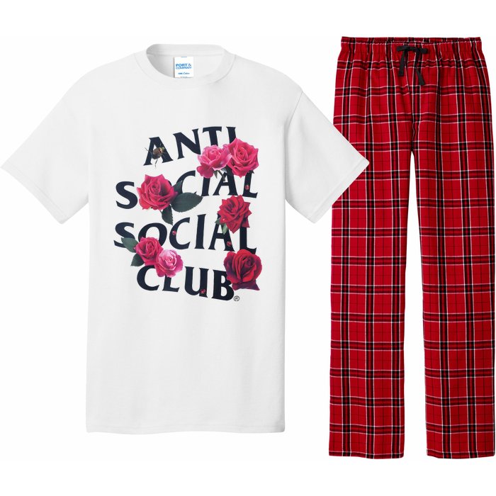 Antisocial Introvert I Hate People Antisocial Club Pajama Set