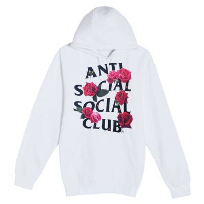 Antisocial Introvert I Hate People Antisocial Club Premium Pullover Hoodie