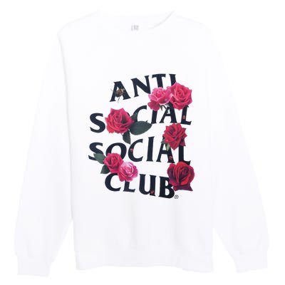 Antisocial Introvert I Hate People Antisocial Club Premium Crewneck Sweatshirt