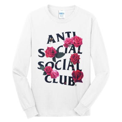 Antisocial Introvert I Hate People Antisocial Club Tall Long Sleeve T-Shirt